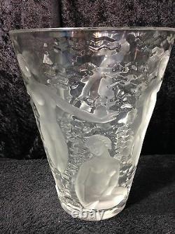 Lalique Ondines Vase Signed Lalique France