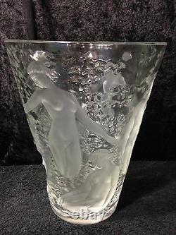 Lalique Ondines Vase Signed Lalique France