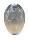 Lalique Paris France Signed Sandrift Florero Crystal Glass Flower Vase Vtg