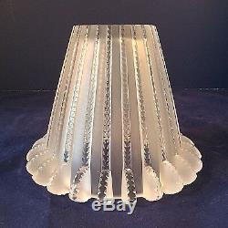 Lalique Royat Crystal Art Deco Clear Frosted Design R Lalique 150th Anniv France