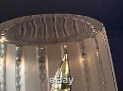 Lalique Royat Crystal Art Deco Clear Frosted Design R Lalique 150th Anniv France