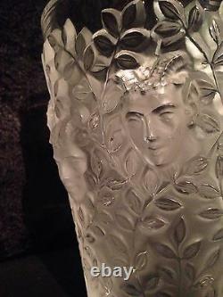 Lalique Silenes Vase Limited Edition Number #013 MINT WithBox & Authenticity Paper