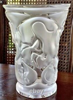 Lalique Singes Monkey Vase With Box
