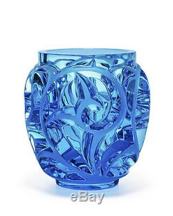 Lalique Tourbillons Limited Edition Light Blue Vase