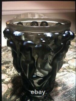 Lalique bacchantes vase 9.5in BRONZE new no box