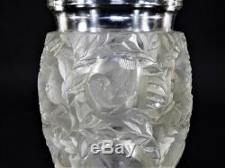 Lalique bagatelle crystal vase,'love birds