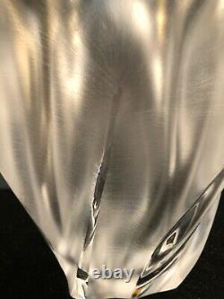 Large 10.5 X 8.5 Lalique Crystal Ingrid Vase Near Mint