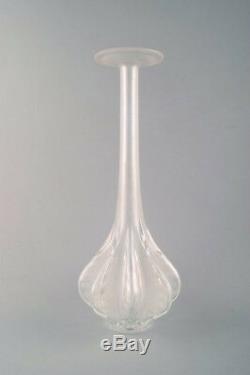 Large Art Deco Lalique art glass vase. France