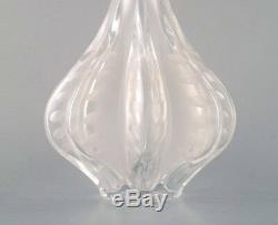 Large Art Deco Lalique art glass vase. France