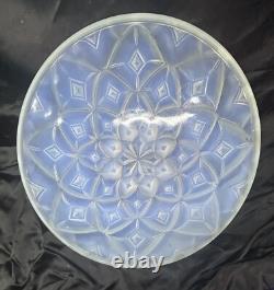 Large French Opalescent Art Glass Circa 1938 1950 By Andre Hunebelle n. R