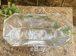 Large LALIQUE France Venise Double Lion Clear Frosted Crystal Vase PERFECTION
