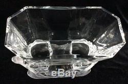 Large LALIQUE Venise Double Lion French Art Glass Vase Bowl PERFECTION