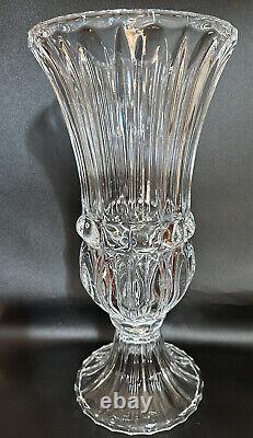 Late 20th Century French Regency Crystal Urn Vase Large 18 inches Heavy 8.5 lbs