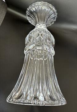 Late 20th Century French Regency Crystal Urn Vase Large 18 inches Heavy 8.5 lbs