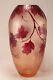 Legras Amethyst Cameo Glass Vase Ice Textured France