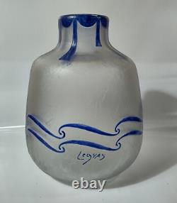 Legras Art Deco Cameo Art Glass Vase France