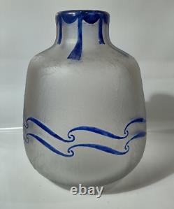 Legras Art Deco Cameo Art Glass Vase France