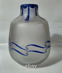 Legras Art Deco Cameo Art Glass Vase France