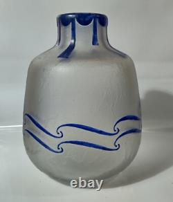Legras Art Deco Cameo Art Glass Vase France