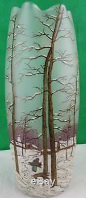 Legras Enameled Art Glass Vase! Gorgeous