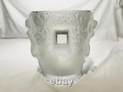 Like New Lalique Crystal Glass Ganymede Nudes French Vase Champagne Ice Bucket