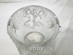 Like New Lalique Crystal Glass Ganymede Nudes French Vase Champagne Ice Bucket