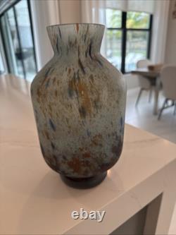 Lorraine Daum Nancy French Art Glass 9 3/4 Tall Vase