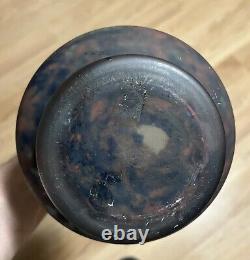 Lorraine Daum Nancy French Art Glass 9 3/4 Tall Vase