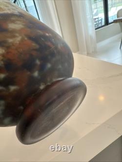 Lorraine Daum Nancy French Art Glass 9 3/4 Tall Vase