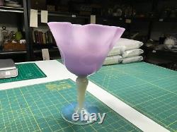 Lovely French Opaline Glass Vase Liliac White Pastel