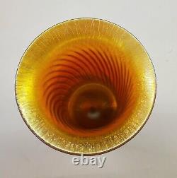 Lundberg Studios Art Glass Moire French Vase #101314