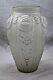 MASTERPIECE AUTHENTIC FRENCH ART DECO HUGE DESIGNER FROSTED ART GLASS VASE'20's