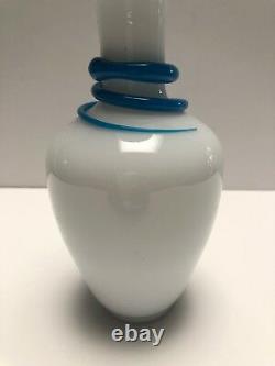 Magnificent St Louis Opaline Vase In Classic Urn Shape With Hand Applied Snake