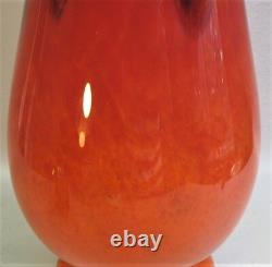Massive Antique Signed 24 SCHNEIDER FRENCH ART DECO Glass Vase, circa 1925