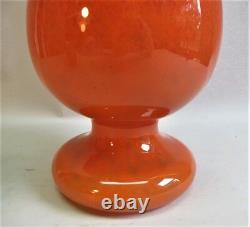 Massive Antique Signed 24 SCHNEIDER FRENCH ART DECO Glass Vase, circa 1925