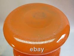 Massive Antique Signed 24 SCHNEIDER FRENCH ART DECO Glass Vase, circa 1925