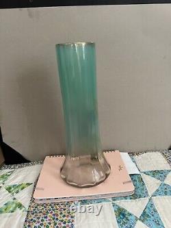 Mont Joye Legras Lamartine Art Nouveau French Glass Vase 11 3/4 High