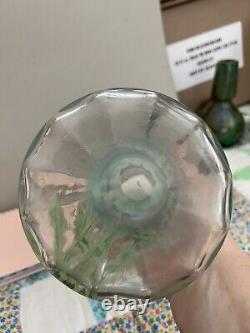 Mont Joye Legras Lamartine Art Nouveau French Glass Vase 11 3/4 High