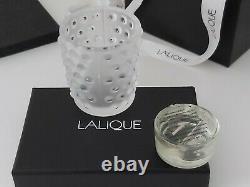 Mossi Candle Vase Lalique Limited Edition Set Of Two