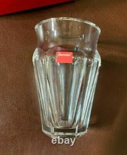 NEW IN BOX BACCARAT solid crystal Nelly Vase vintage 1970's
