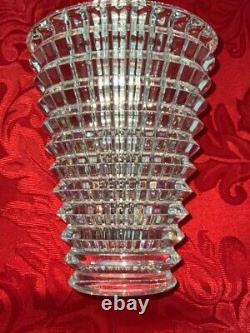 NIB FLAWLESS Exquisite BACCARAT France Glass EYE Photophore Crystal FLOWER VASE