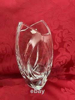 NIB FLAWLESS Glass BACCARAT France Swirl GIVERNY R RIGOT Crystal FLOWER BUD VASE
