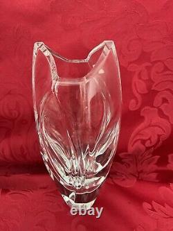 NIB FLAWLESS Glass BACCARAT France Swirl GIVERNY R RIGOT Crystal FLOWER BUD VASE