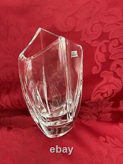 NIB FLAWLESS Glass BACCARAT France Swirl GIVERNY R RIGOT Crystal FLOWER BUD VASE