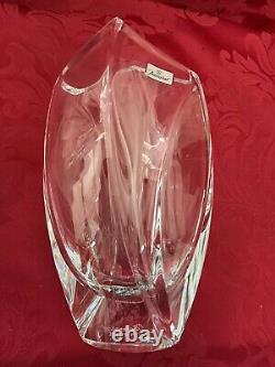 NIB FLAWLESS Glass BACCARAT France Swirl GIVERNY R RIGOT Crystal FLOWER BUD VASE
