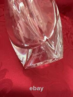 NIB FLAWLESS Glass BACCARAT France Swirl GIVERNY R RIGOT Crystal FLOWER BUD VASE