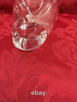 NIB FLAWLESS Glass BACCARAT France Swirl GIVERNY R RIGOT Crystal FLOWER BUD VASE