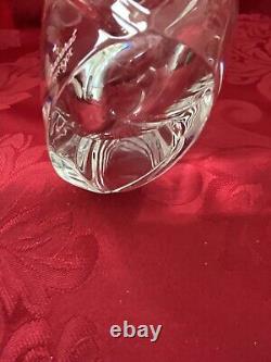 NIB FLAWLESS Glass BACCARAT France Swirl GIVERNY R RIGOT Crystal FLOWER BUD VASE