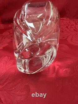 NIB FLAWLESS Glass BACCARAT France Swirl GIVERNY R RIGOT Crystal FLOWER BUD VASE