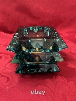 NIB FLAWLESS Stunning BACCARAT France ARLEQUIN Crystal VASE VOTIVE CANDLE HOLDER